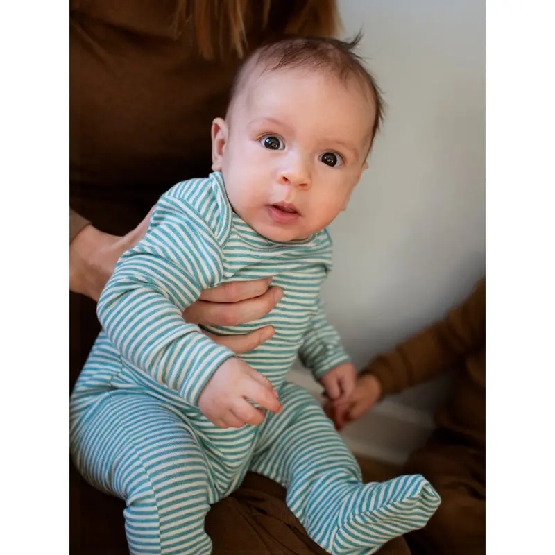 Serendipity Nile/Offwhite Baby Suit Stripe 3