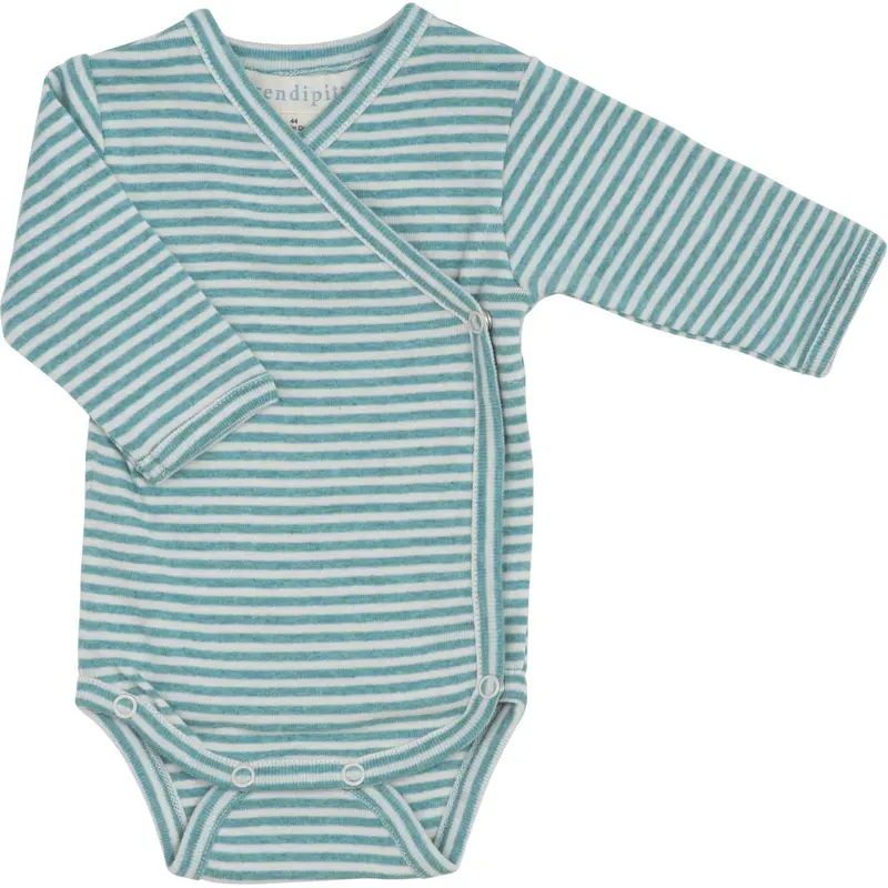 Serendipity Nile/Offwhite Newborn Wrap Body 1