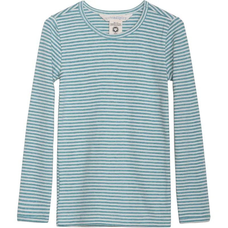Serendipity Nile/Offwhite Slim Blouse Stripe 1