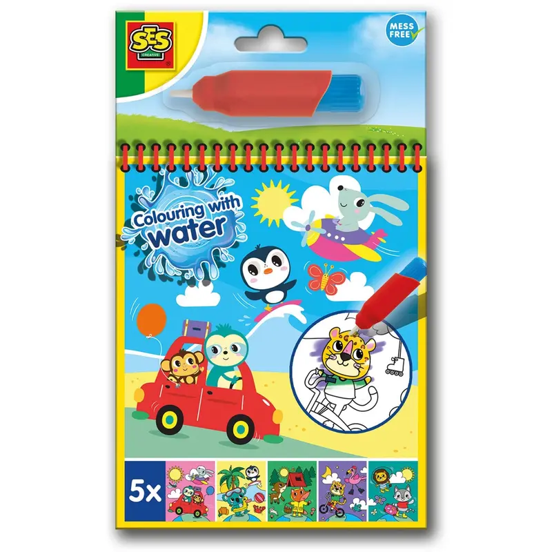 Ses Creative Coloring With Water Travel Coloring Book 1
