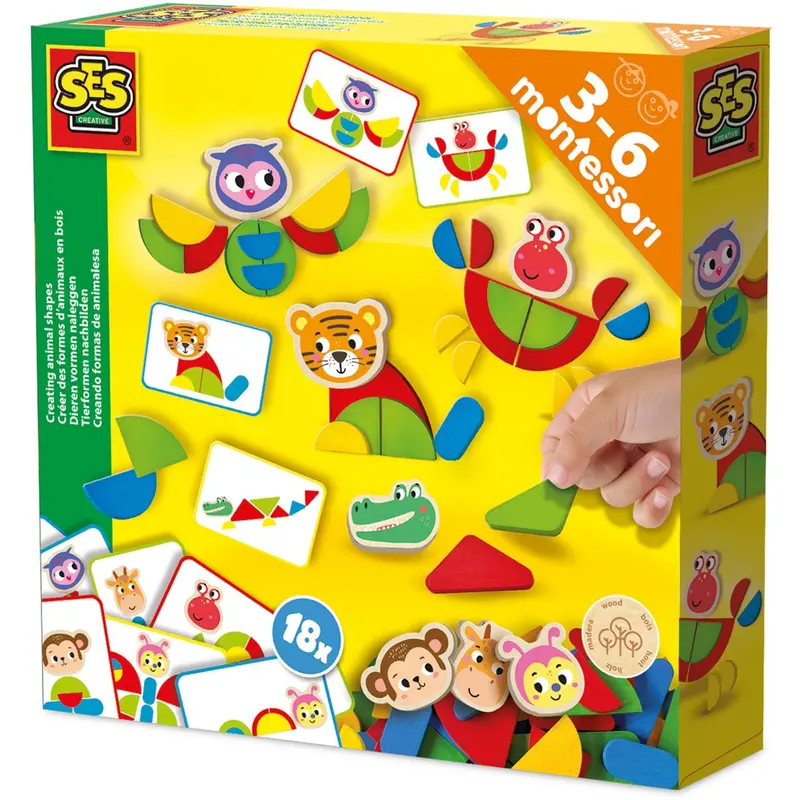 Ses Creative Montessori Creative Animal Set 1
