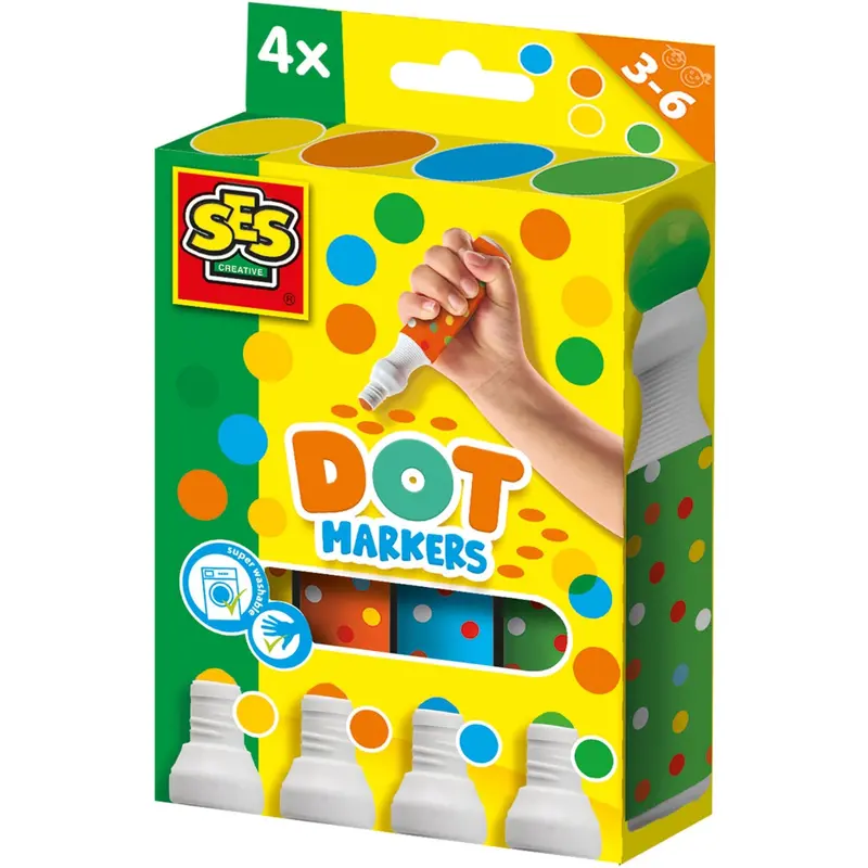 Ses Creative Priktusser 4 Colours Xxl 1