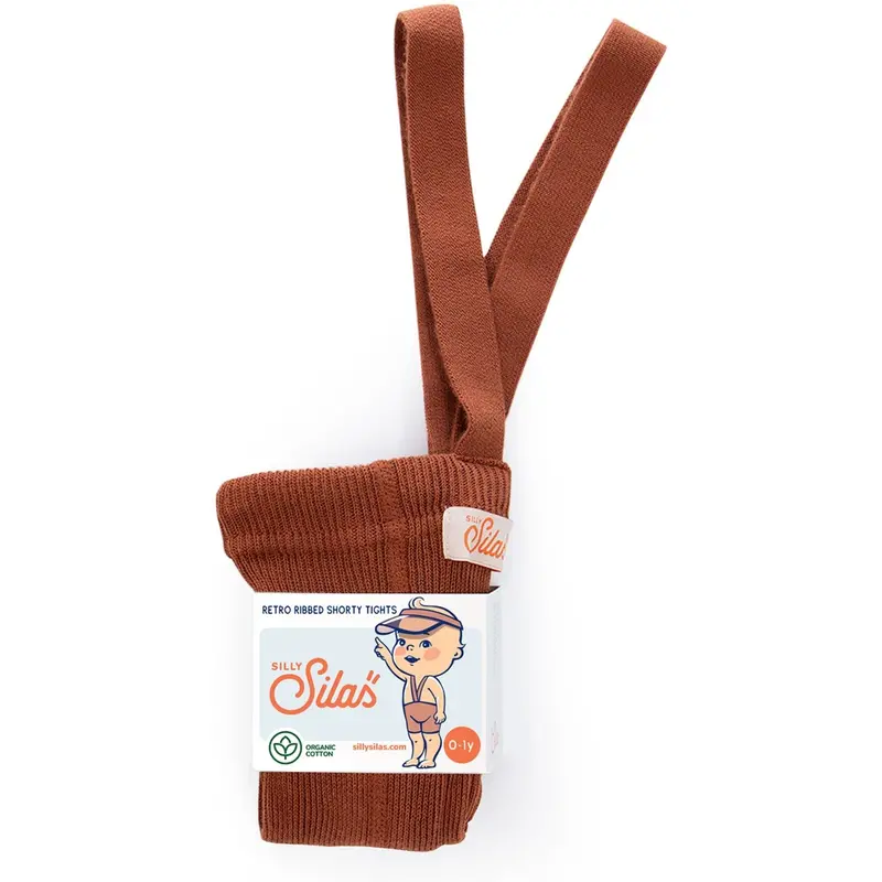 Silly Silas Cinnamon Shorty Tights With Braces 1