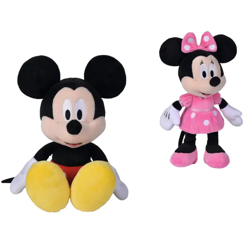 Simba Toys Disney Mickey Or Minnie Mouse Teddy Bear (20 Cm) Asst. 1