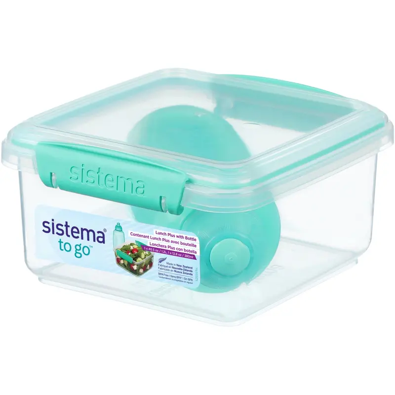 Sistema Minty Teal 1.2L Lunch Plus Lunch Box With Itsy Bottle 380 Ml 1