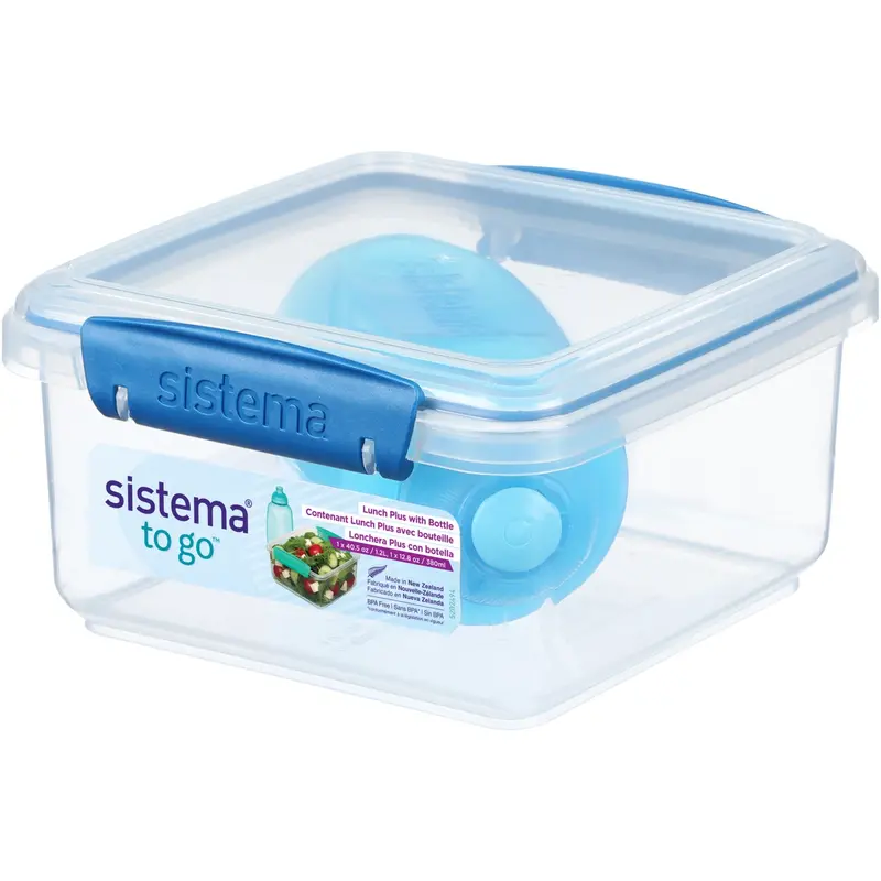 Sistema Ocean Blue 1.2L Lunch Plus Lunch Box With Itsy Bottle 380 Ml 1