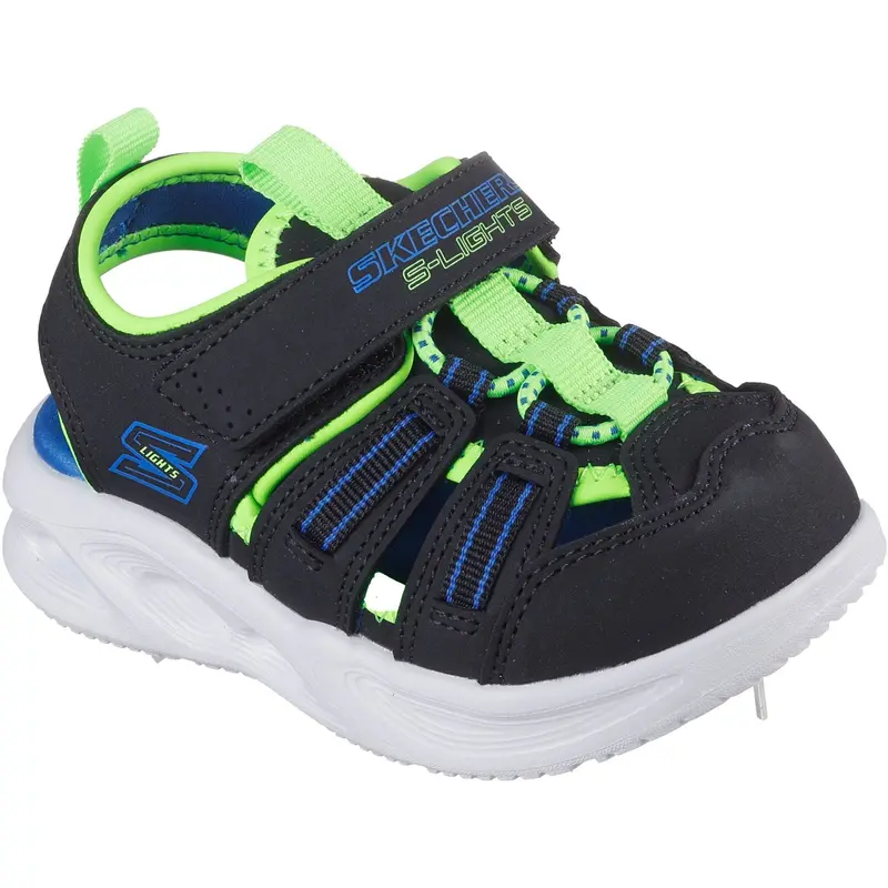 Skechers Black S-Lights: Sola Glow Sandal - Hyper-Coast 1