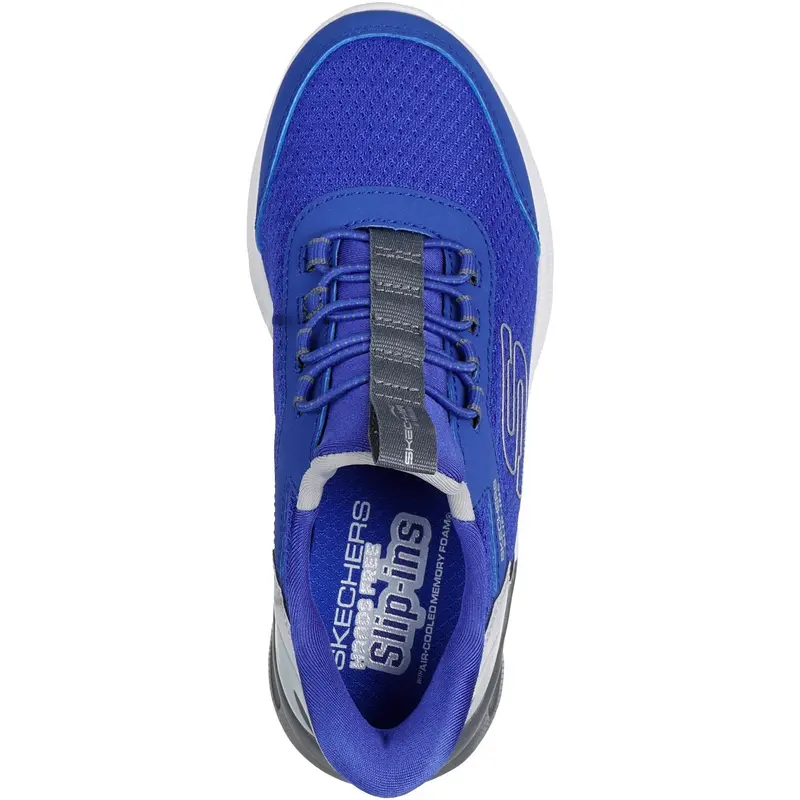 Skechers Blue Slip-Ins: Microspec Max - Brisk-Stripe 4