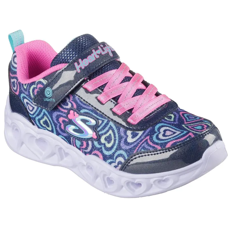 Skechers Navy Heart Lights - Boogie Love 1