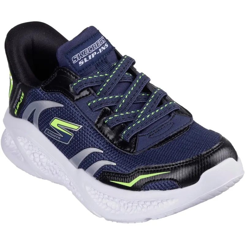 Skechers Navy Slip-Ins: S-Lights: Meteor-Lights - Brisk-Beams 1