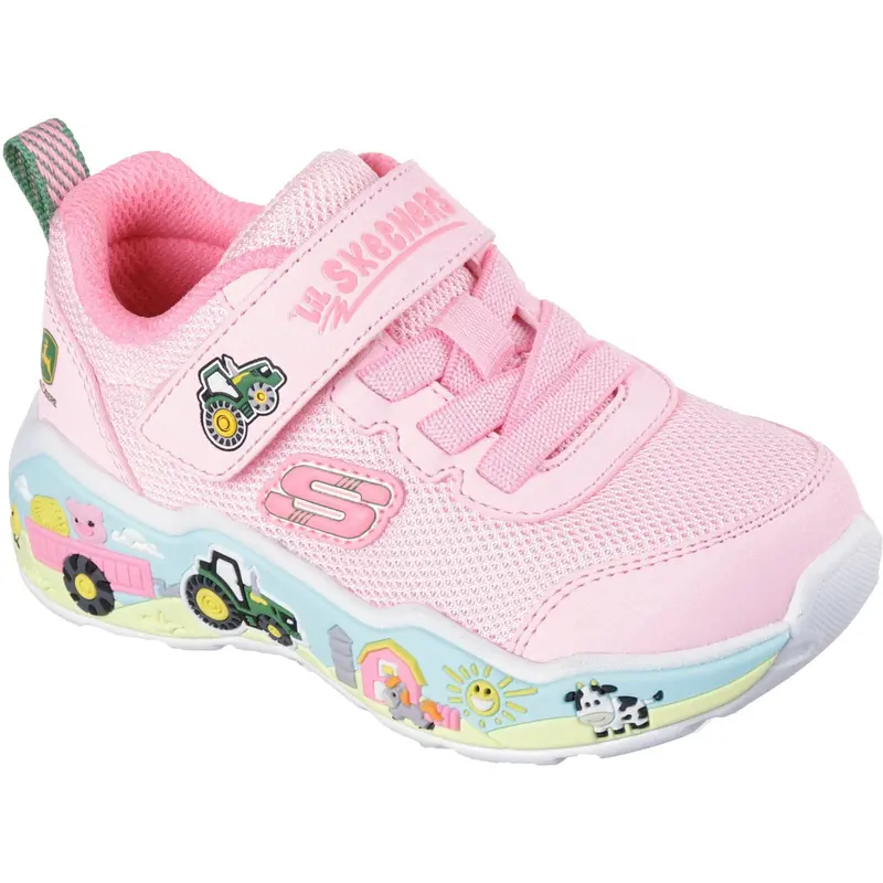 Skechers Pink John Deer Play Scene - Farm Girlie 1