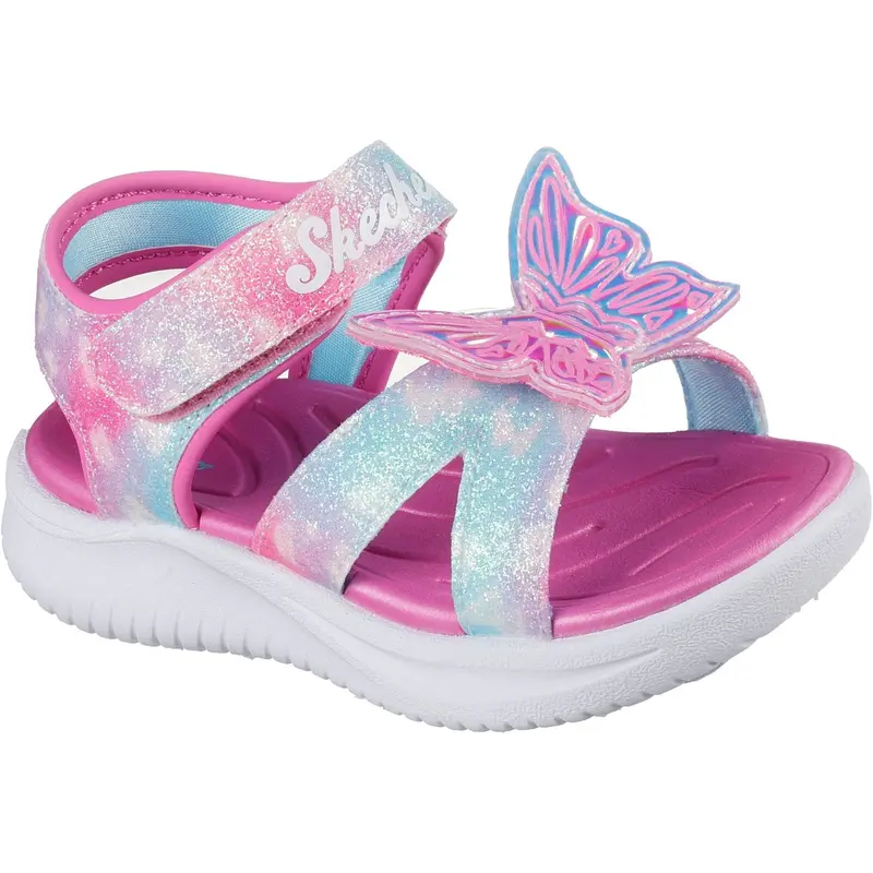 Skechers Pink S Lights - Jumpsters Sandal – Butterfly Brights 1