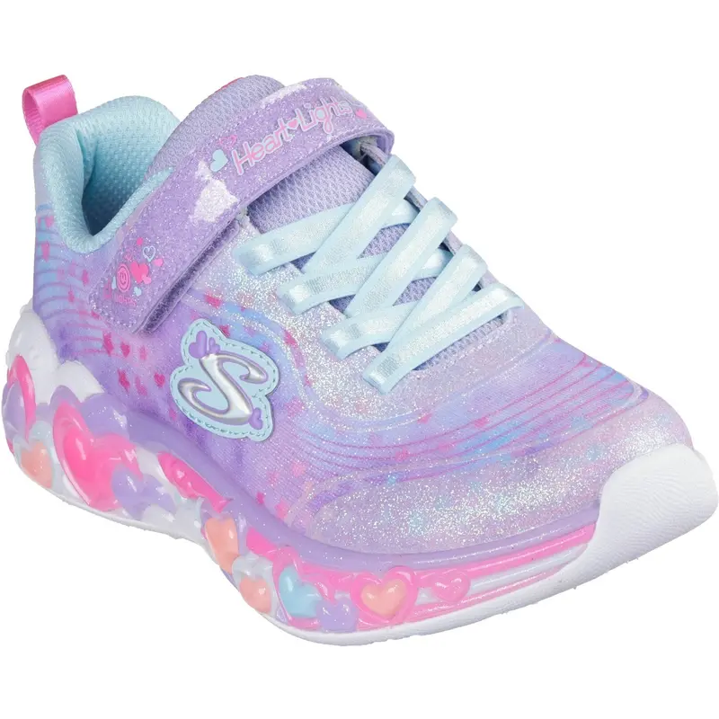 Skechers Purple Eternal Heart Lights 1