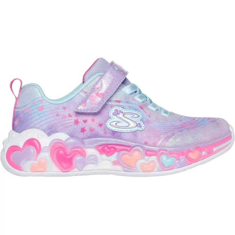 Skechers Purple Eternal Heart Lights 2