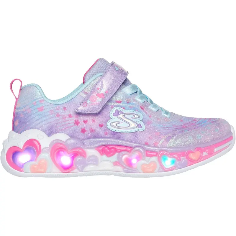 Skechers Purple Eternal Heart Lights 3