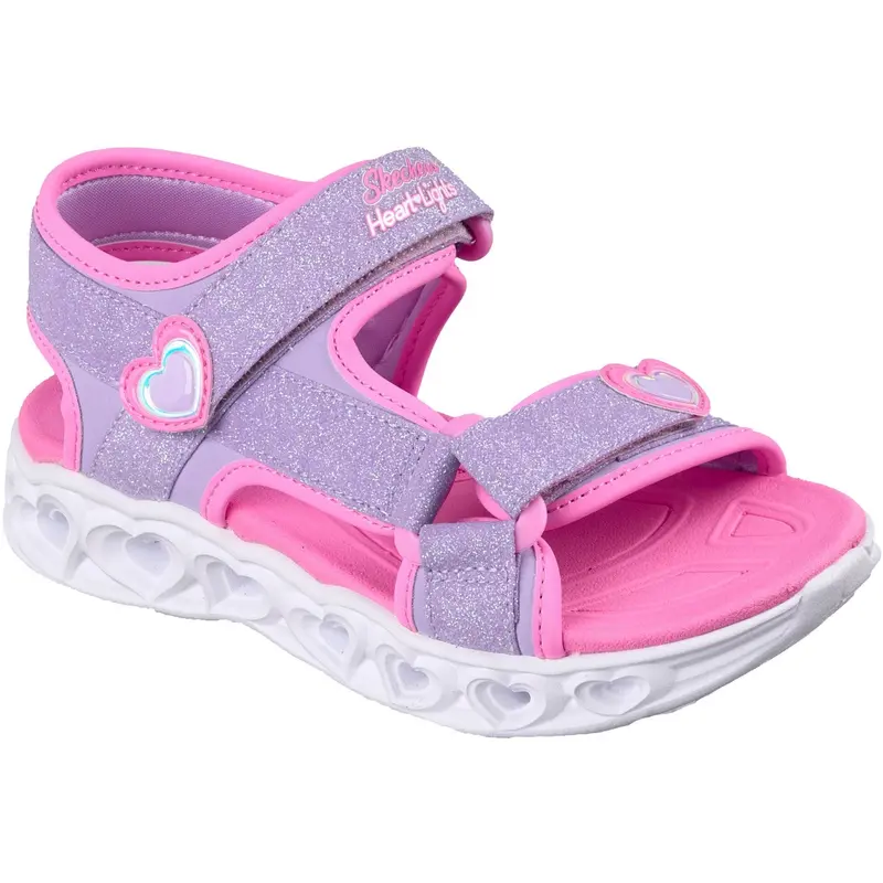Skechers Purple Heart Lights Sandals 1