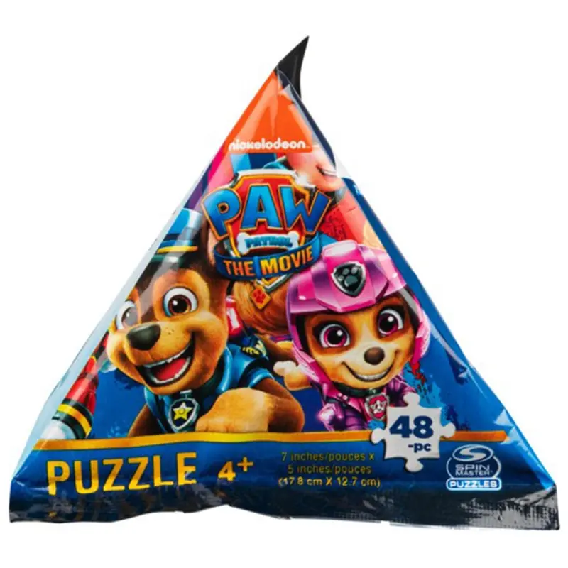 Sm Games & Puzzles Paw Patrol Puzzle Triangle Bag 1