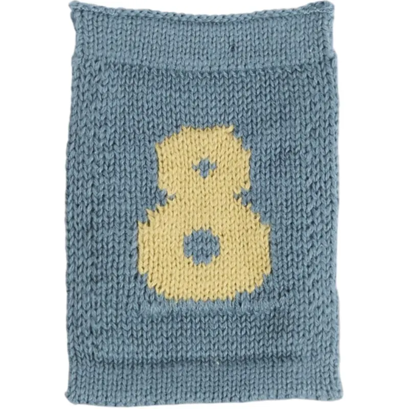 Smallstuff Blue Knitted Flag 8 1
