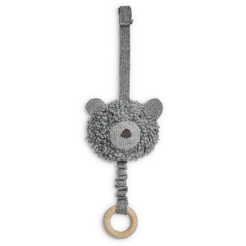 Smallstuff Grey Music Mobile Wool Bouclé 1