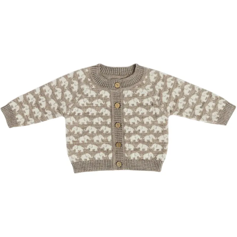 Smallstuff Nature Melange Cardigan Ao Elephants Merino Wool 1