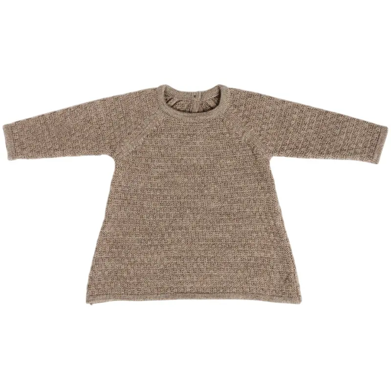 Smallstuff Nature Melange Dress Square Knit Merino Wool 1