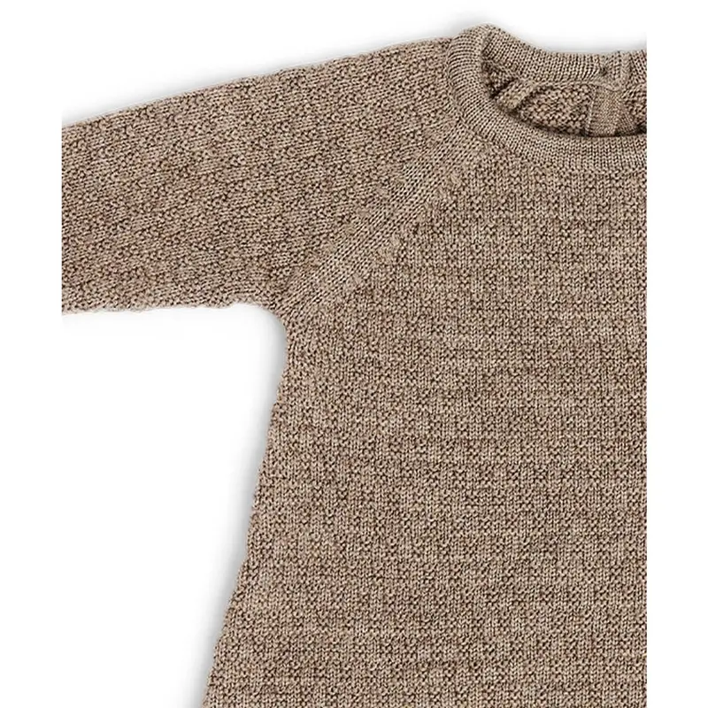 Smallstuff Nature Melange Dress Square Knit Merino Wool 3