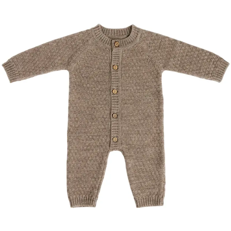 Smallstuff Nature Melange Jumpsuit Square Knit Merino Wool 1