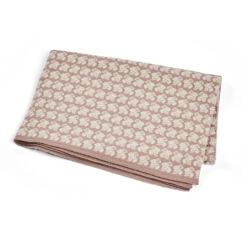 Smallstuff Powder Baby Blanket With Rabbits 1
