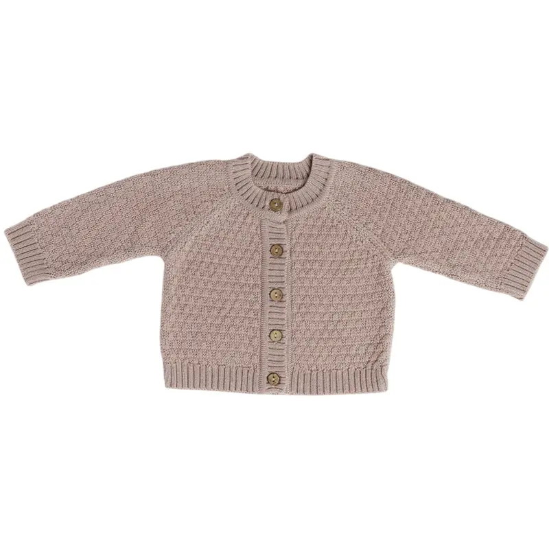 Smallstuff Powder Cardigan Square Knit Merino Wool 1