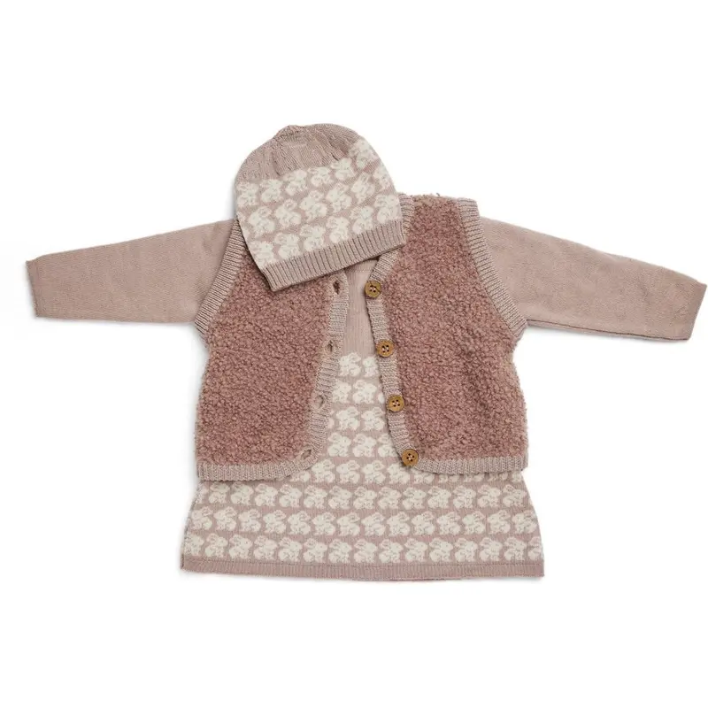 Smallstuff Powder Dress Ao Rabbits Merino Wool 4