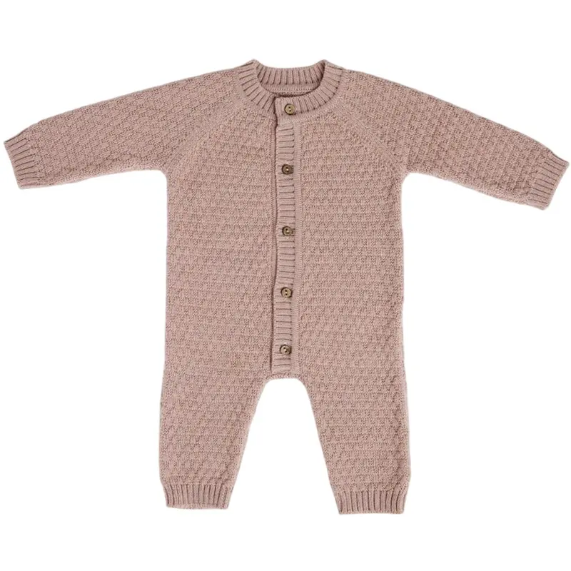 Smallstuff Powder Jumpsuit Square Knit Merino Wool 1