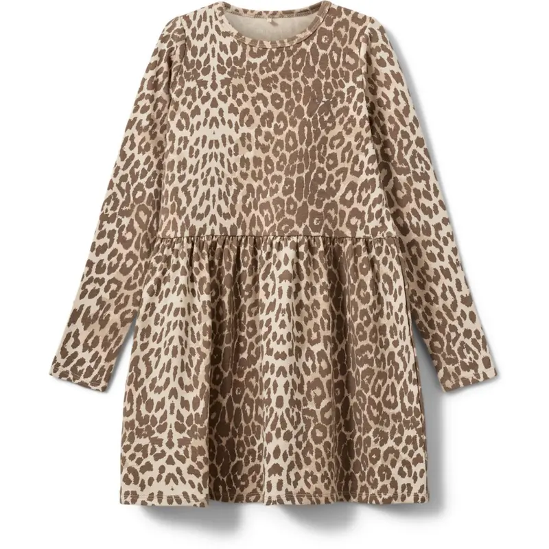 Sofie Schnoor Aop Beige Leopard Berrakb Dress 1