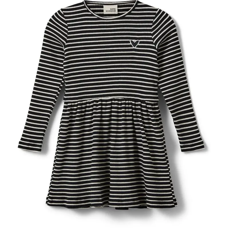 Sofie Schnoor Black Striped Berrask Dress 1