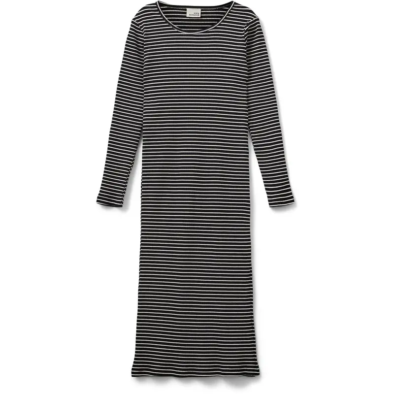 Sofie Schnoor Black Striped Facitasy Dress 1