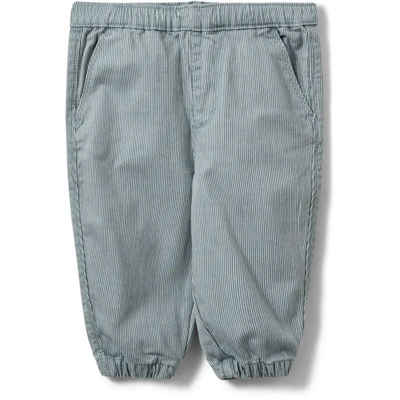 Sofie Schnoor Blue Denim Stripe Lamoursb Trousers 1