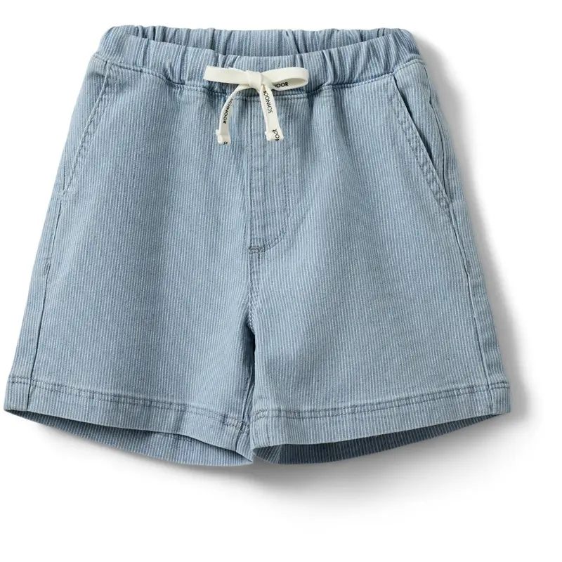 Sofie Schnoor Blue Denim Stripe Stormsk Shorts 1