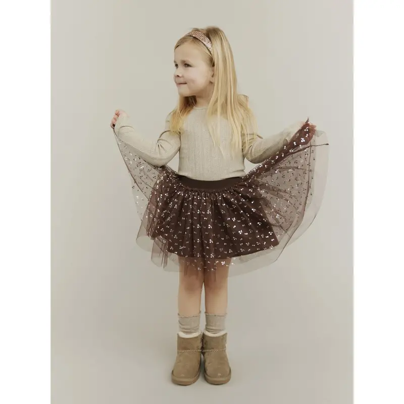 Sofie Schnoor Brown Siggysk Mesh Skirt 2