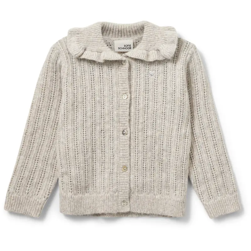 Sofie Schnoor Ecru Melange Hennysk Cardigan 1