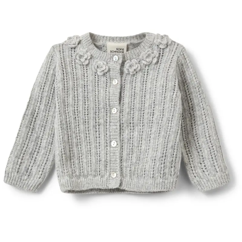 Sofie Schnoor Grey Melange Hennysb Cardigan 1