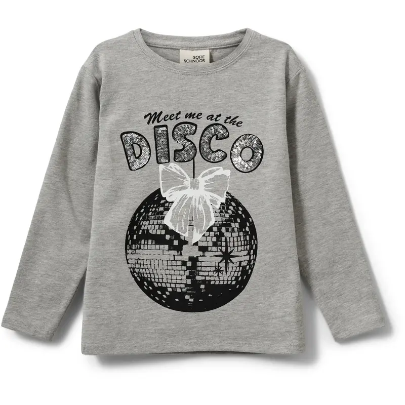 Sofie Schnoor Grey Melange Penillask T-Shirt Long Sleeve 1