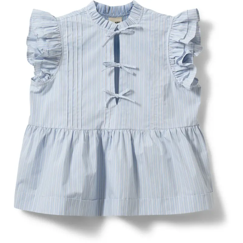 Sofie Schnoor Light Blue Striped Juliettesy Top 1