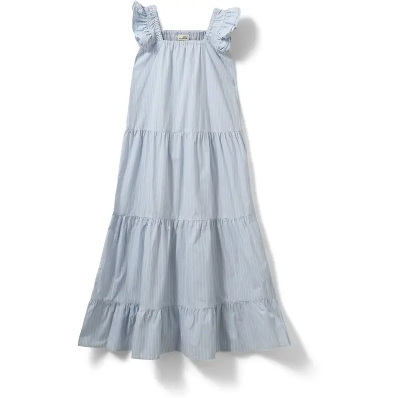 Sofie Schnoor Light Blue Striped Maurasy Dress 1