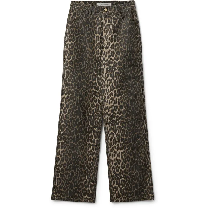 Sofie Schnoor Light Brown Leopard Neikask Jeans 1