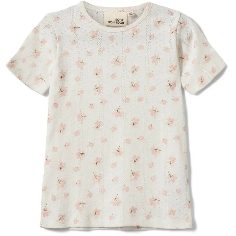 Sofie Schnoor Off White - Light Pink Piperkb T-Shirt 1