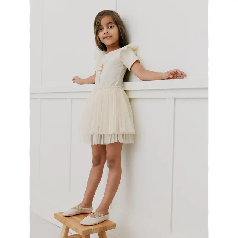 Sofie Schnoor X Luksusbaby Cream White Estelle Gymsuit 2