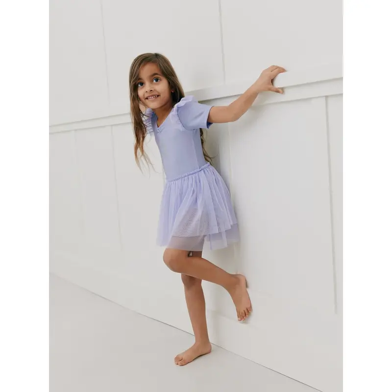 Sofie Schnoor X Luksusbaby Light Lavender Estelle Gymsuit 4