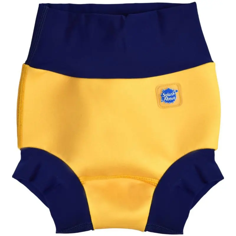 Splash About Yellow/Navy Happy Nappy 1