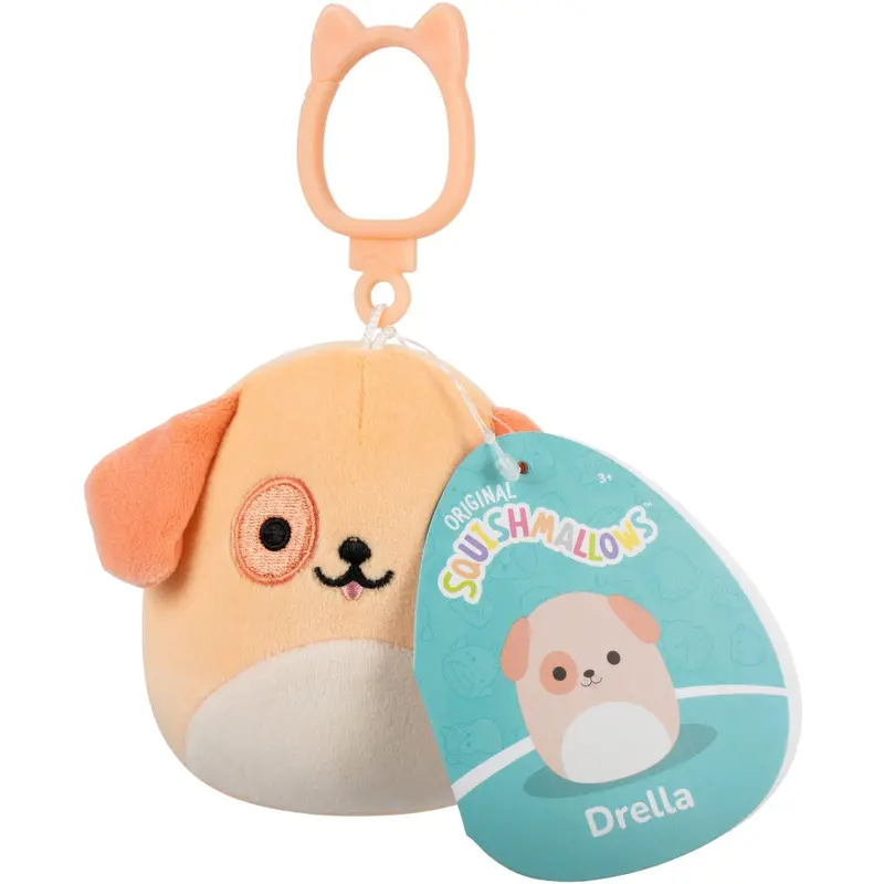 Squishmallows 9 Cm P23 Clip-On Drella Dog 1