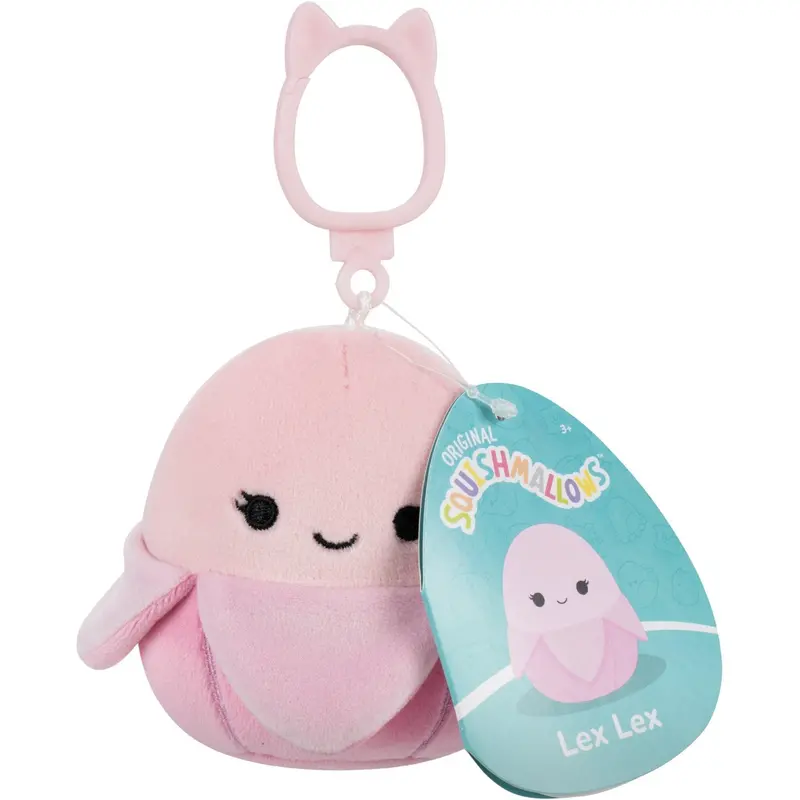 Squishmallows 9 Cm P23 Clip-On Lex Lex Pastel Pink Banana 1