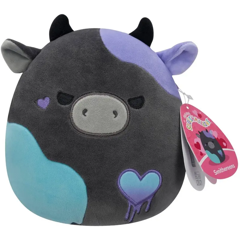 Squishmallows Smithereens The Charcoal Grey Cow 19 Cm Love 1